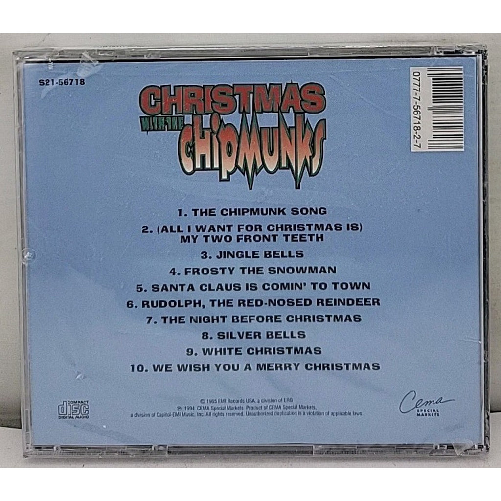 Xmas with the Chipmunks 1 by Chipmunks (CD, 1995) *Brand New*