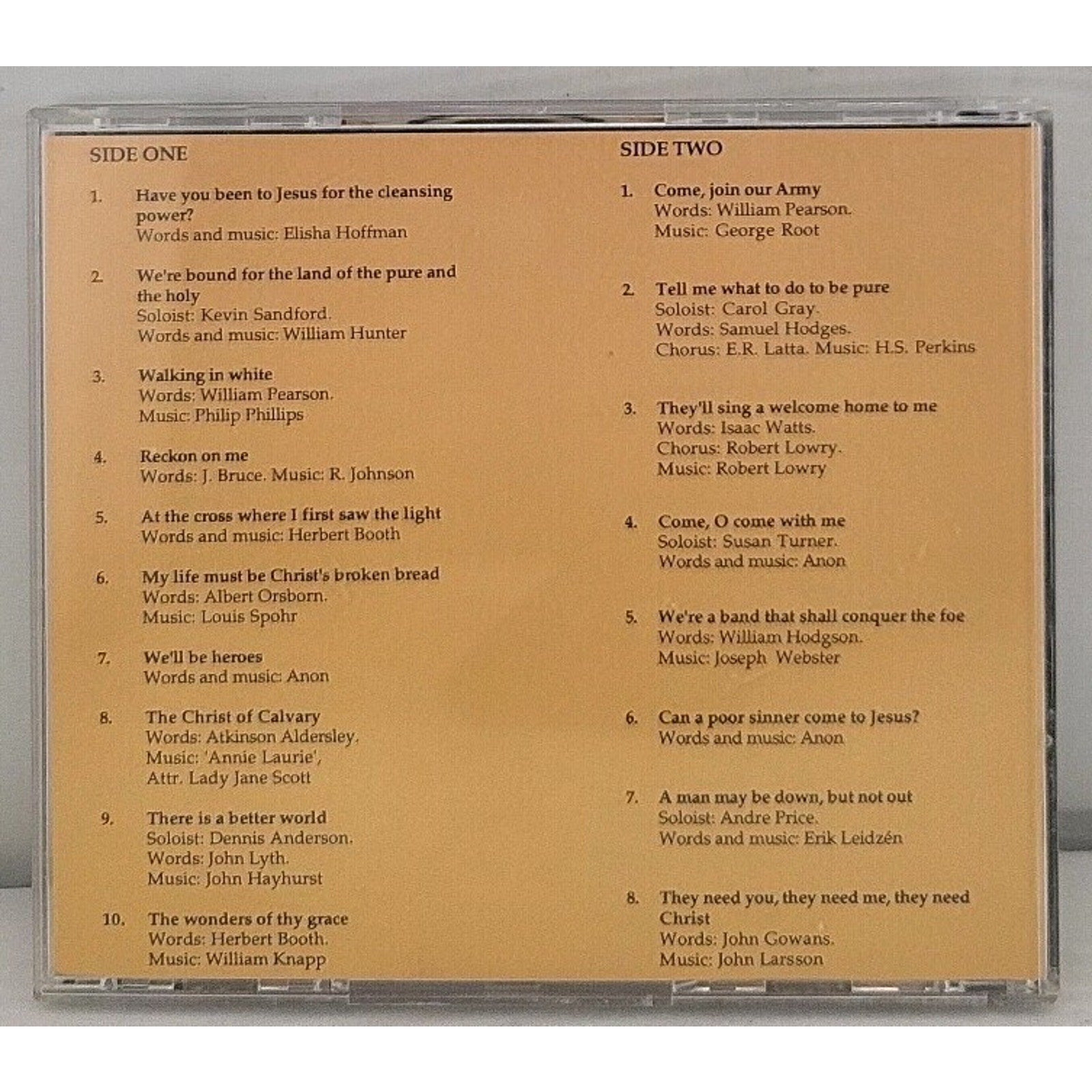 The Spirit Of The Army CD - The International Staff Songsters Of The...
