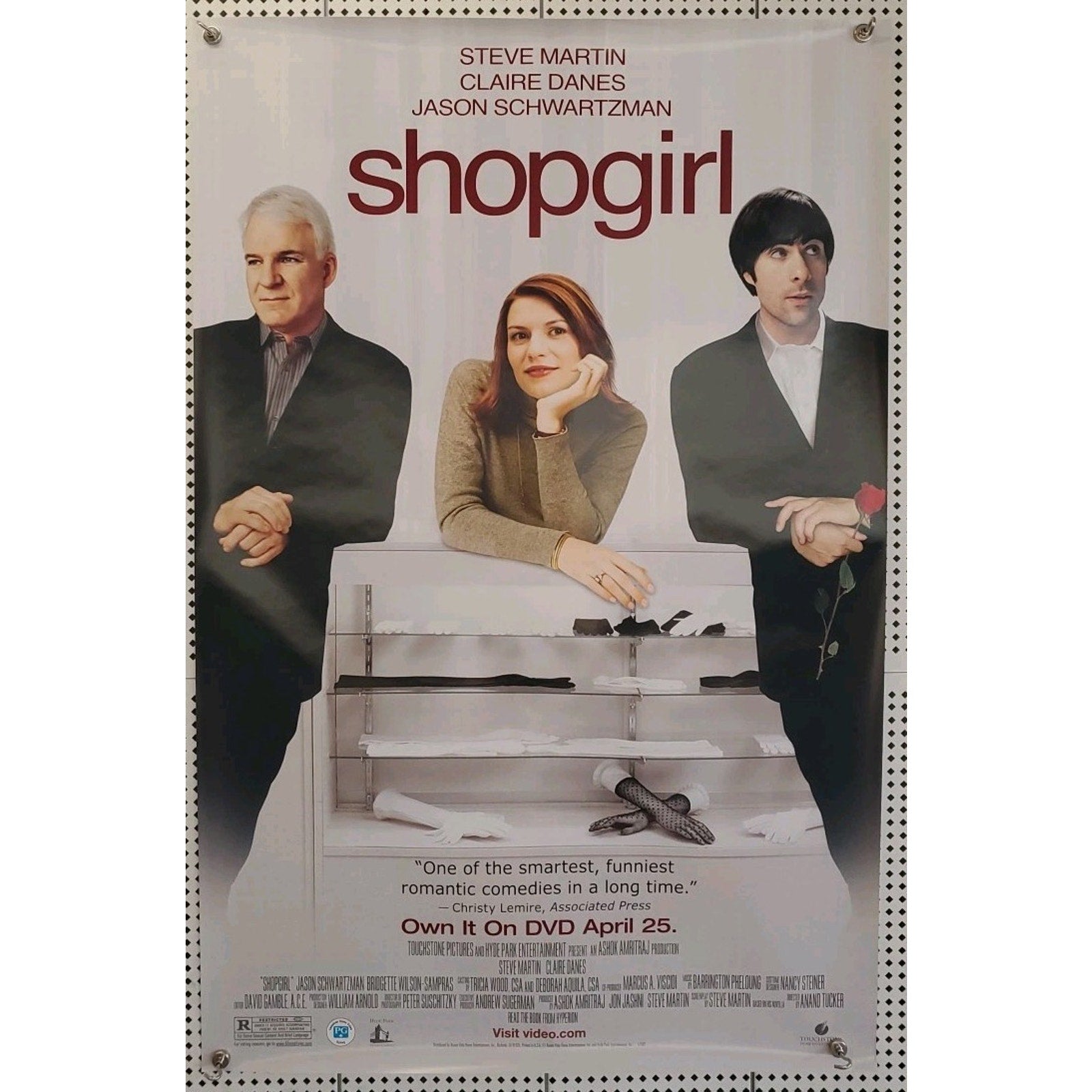 Shopgirl DS Rolled Original One Sheet Movie Poster Claire Danes (2005) 27x40