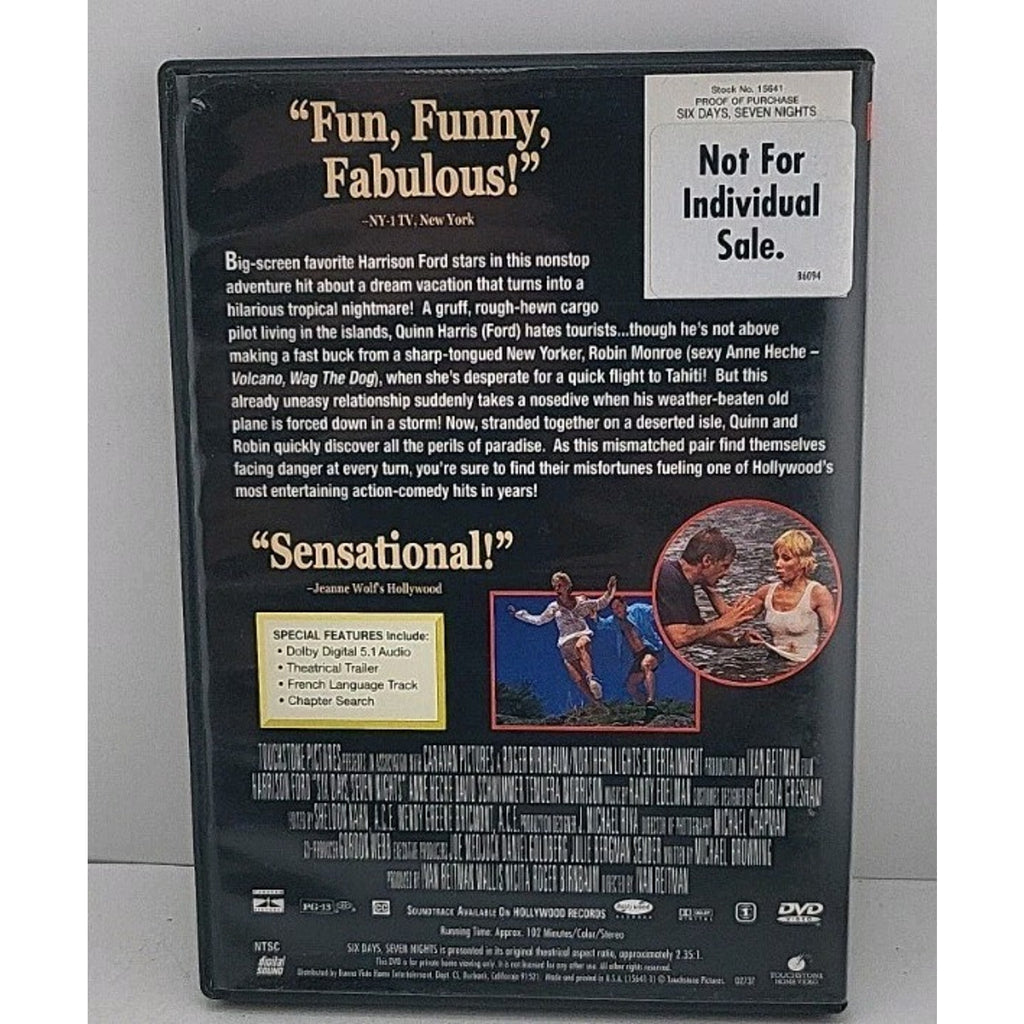 Six Days, Seven Nights (DVD, 1998)