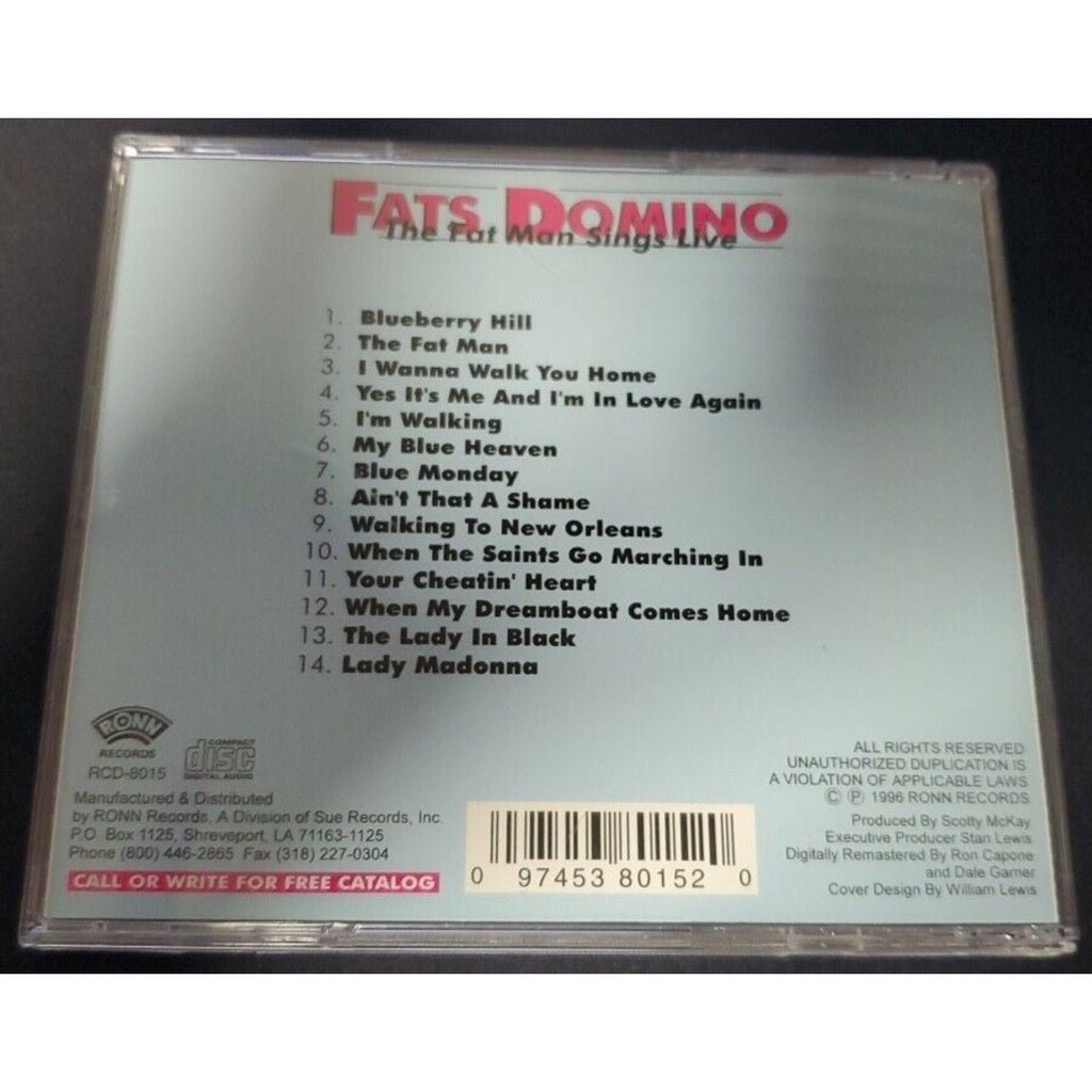 Fat Man Sings Live by Fats Domino (CD)