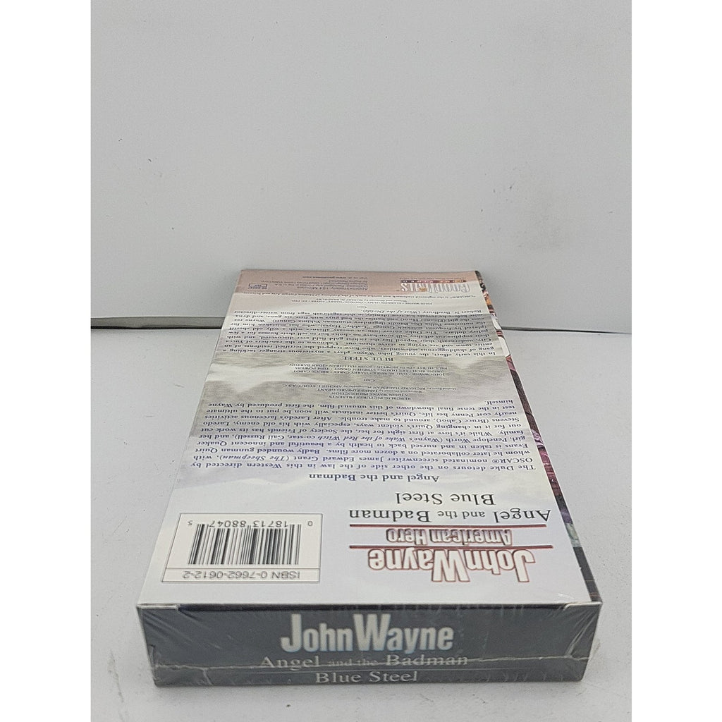 John Wayne Angel And The Badman and Blue Steel VHS Tape Movie *Brand New*