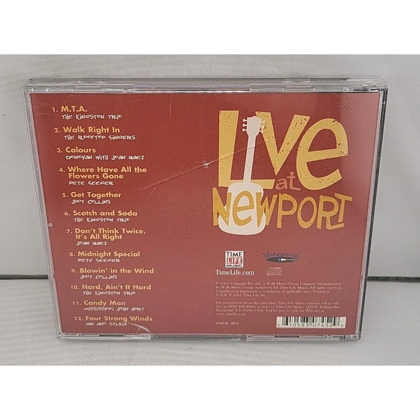 Time-Life Music-Live At Newport CD (Kingston Trio/Rooftop Singers)