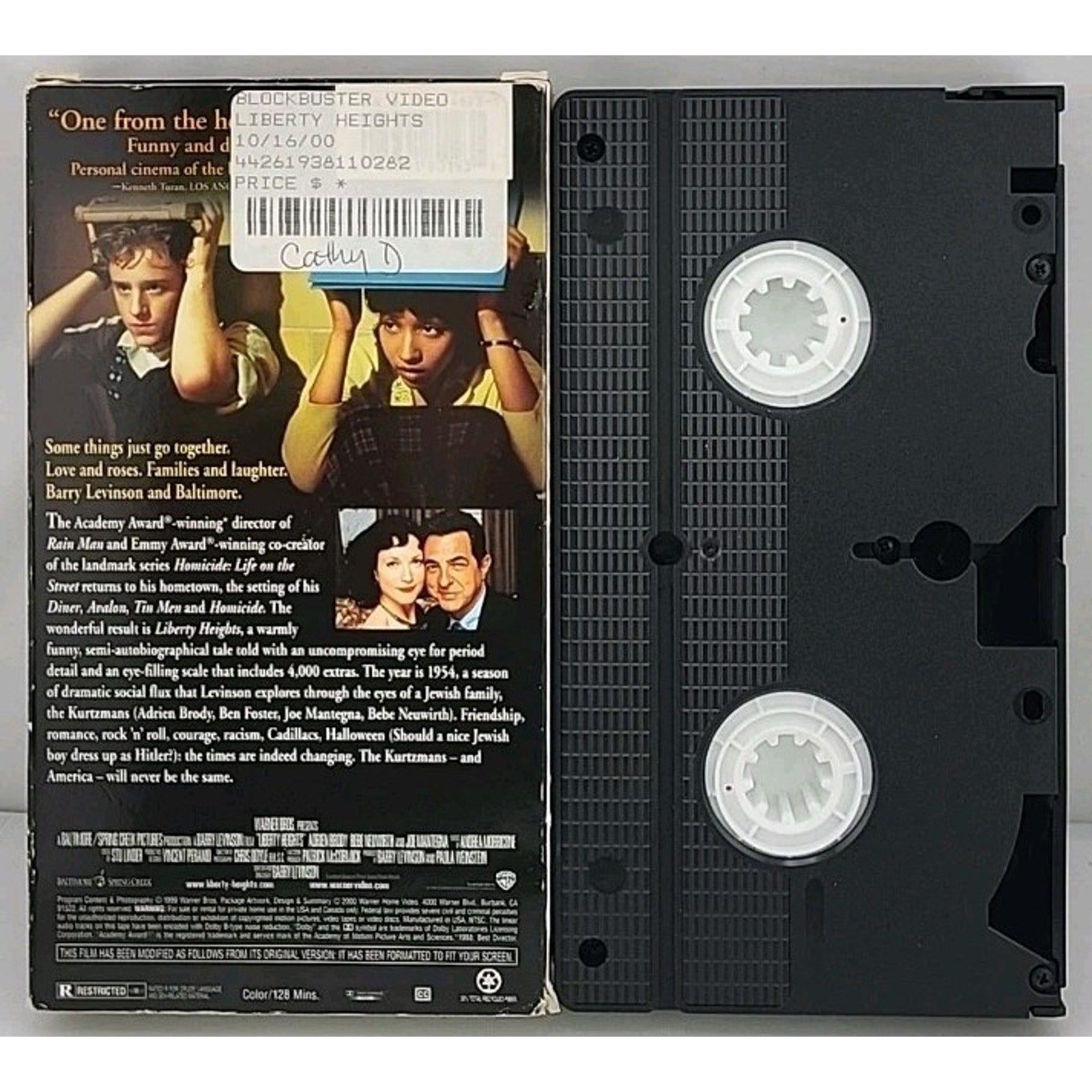 Liberty Heights (VHS, 2000) Barry Levinson Adrien Brody, Joe Mantegna Ben Foster