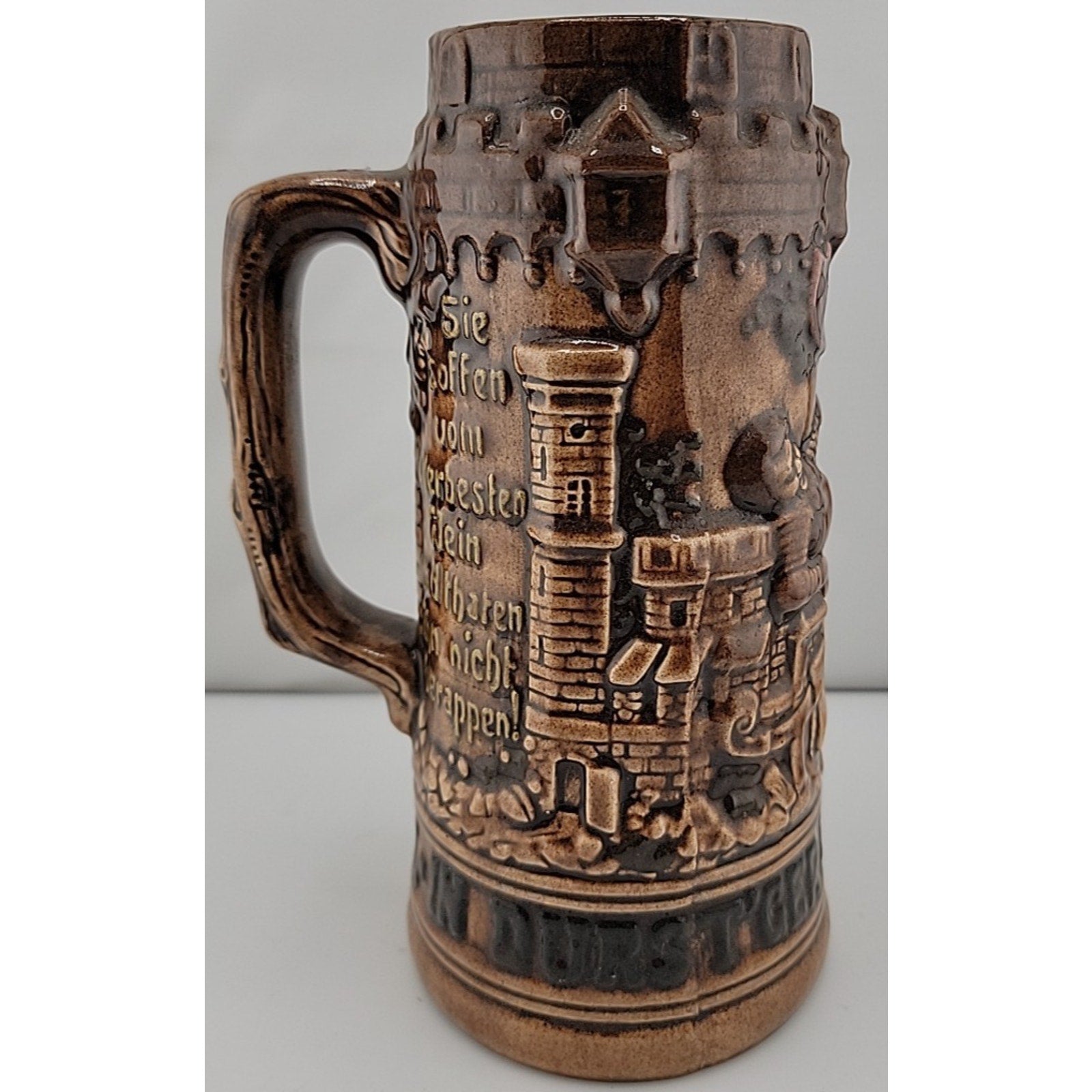 Vintage 1966 Holland Mold Beer Stein In Durst’ger Mit. All Sorgen Ouitt. 150