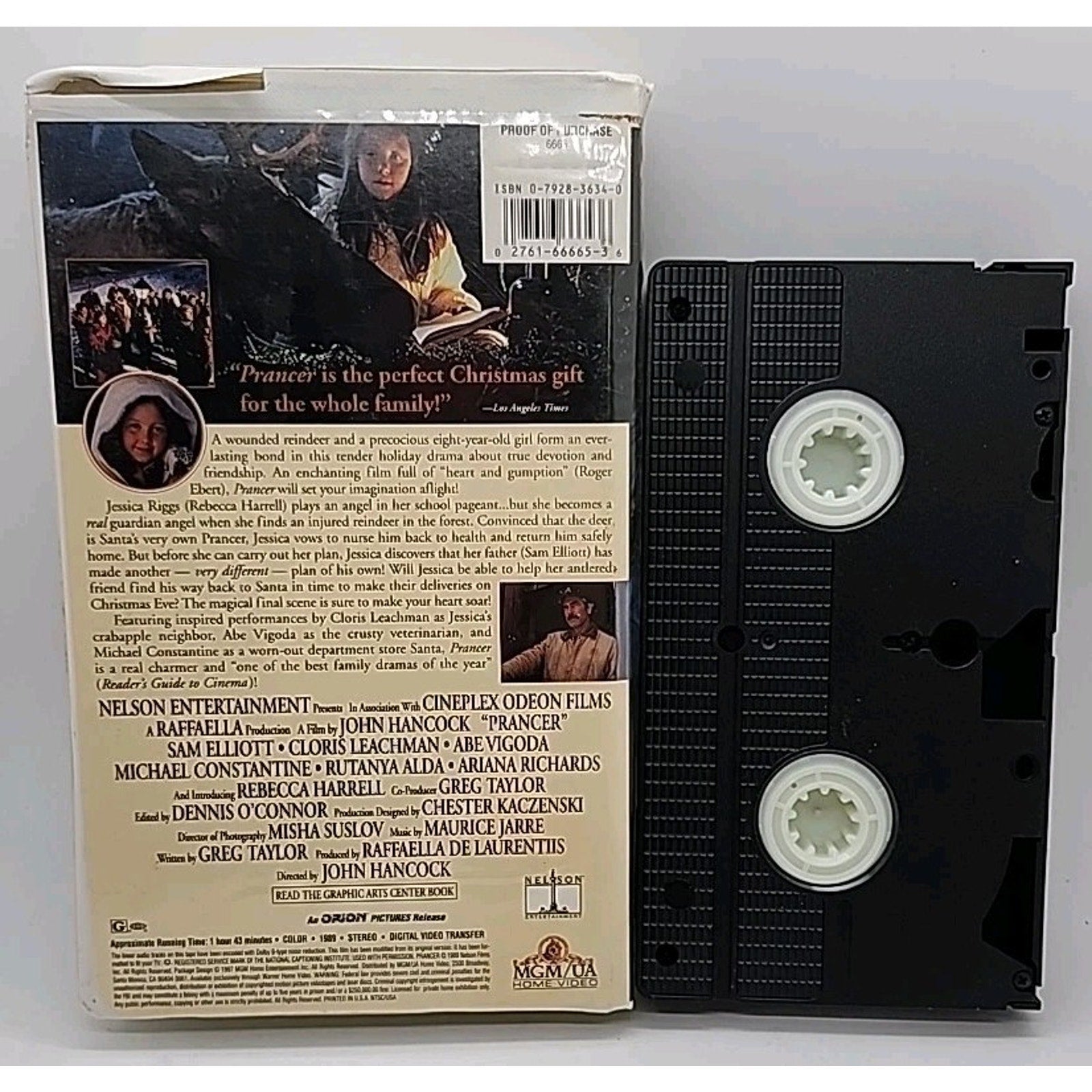Prancer (VHS, 1997, Clam Shell Case)
