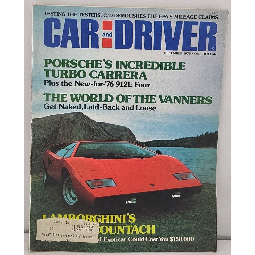 Car And Driver Magazine - December 1975 - Volume 21 Number 6