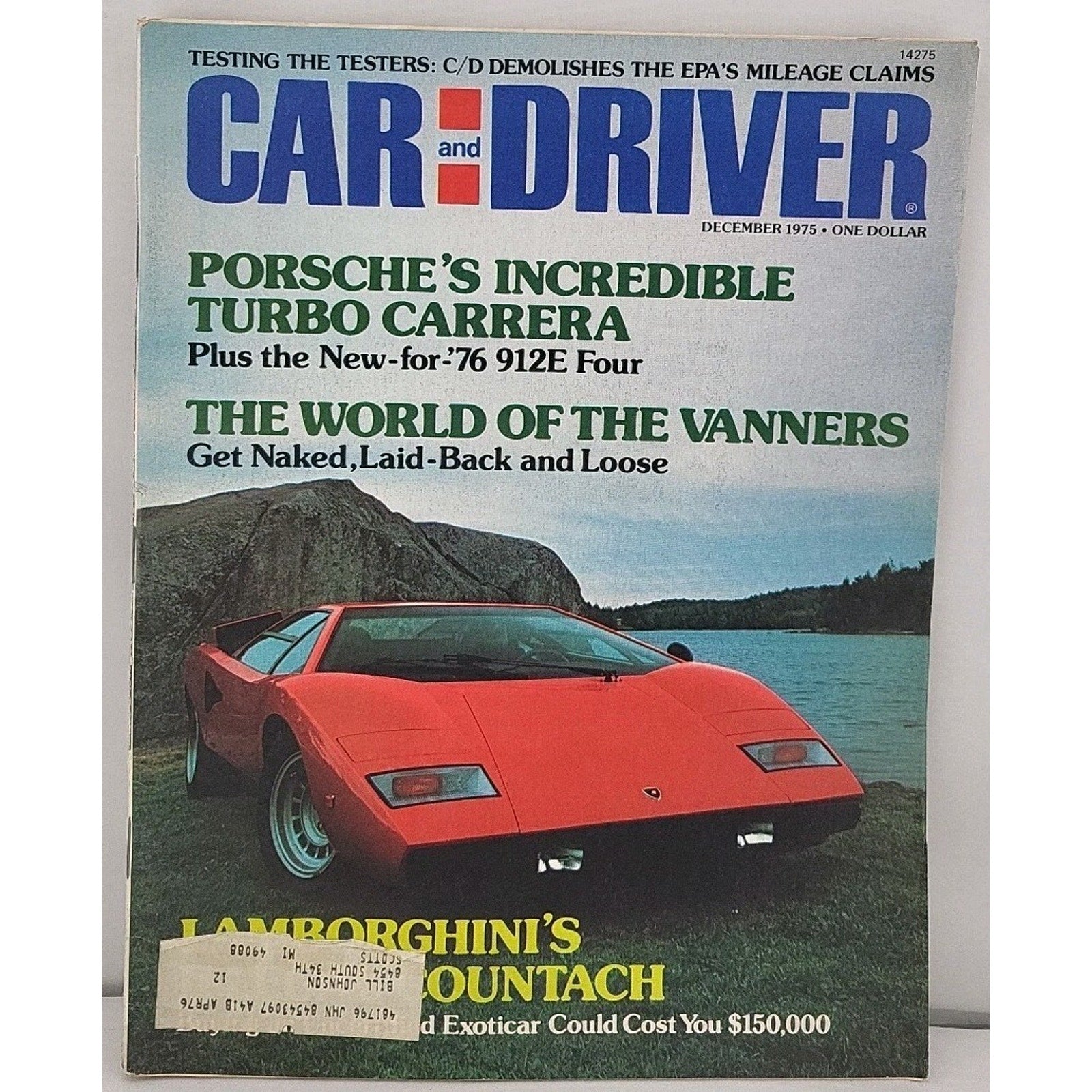 Car And Driver Magazine - December 1975 - Volume 21 Number 6