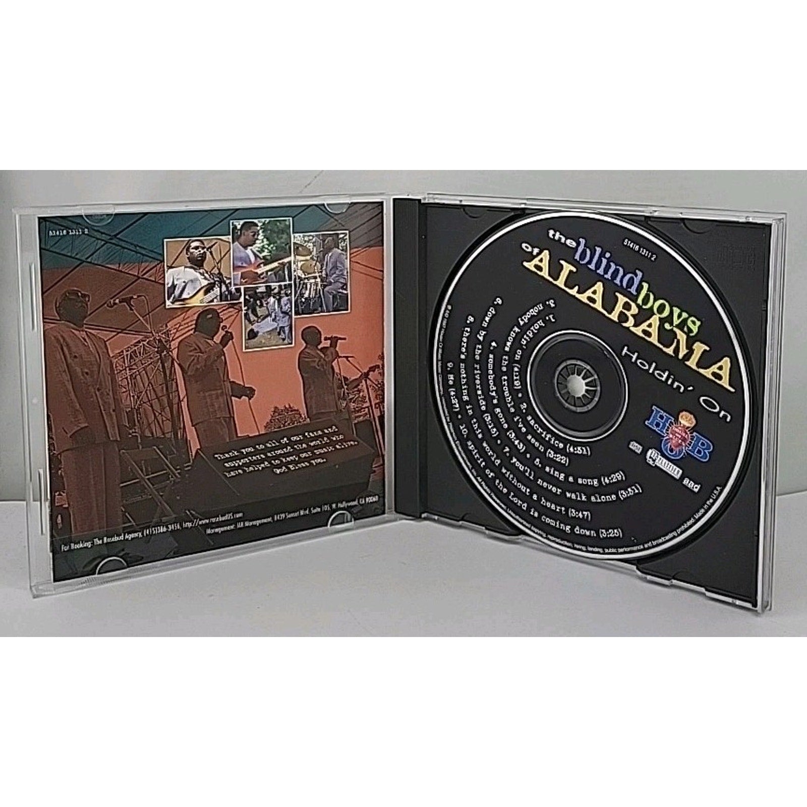 Holdin' On by The Five Blind Boys of Alabama (CD, Sep-1993, Compendia Music...