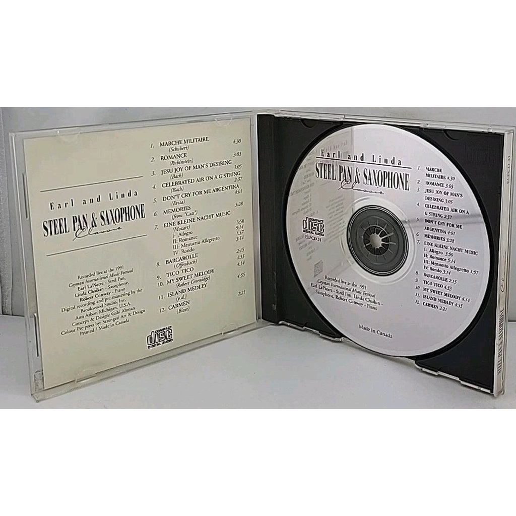 Steel Pan & Saxophone Classic By Earl And Linda CD