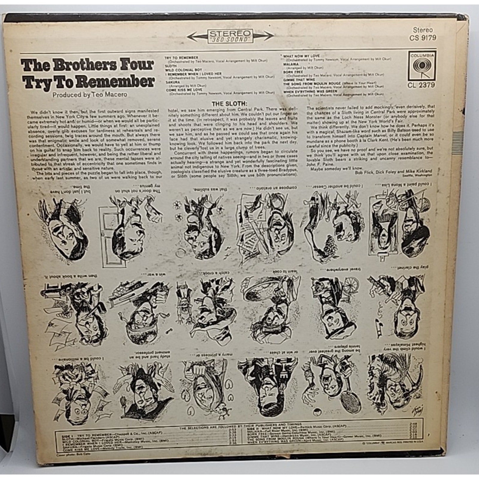 The Brothers Four Try To Remember 2379 LP33 (Record)