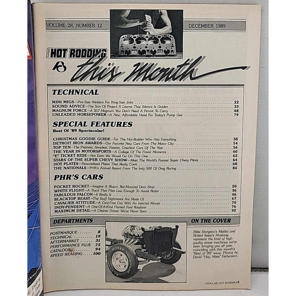 Popular Hot Rodding Magazine - December 1989 - Volume 28 Number 12