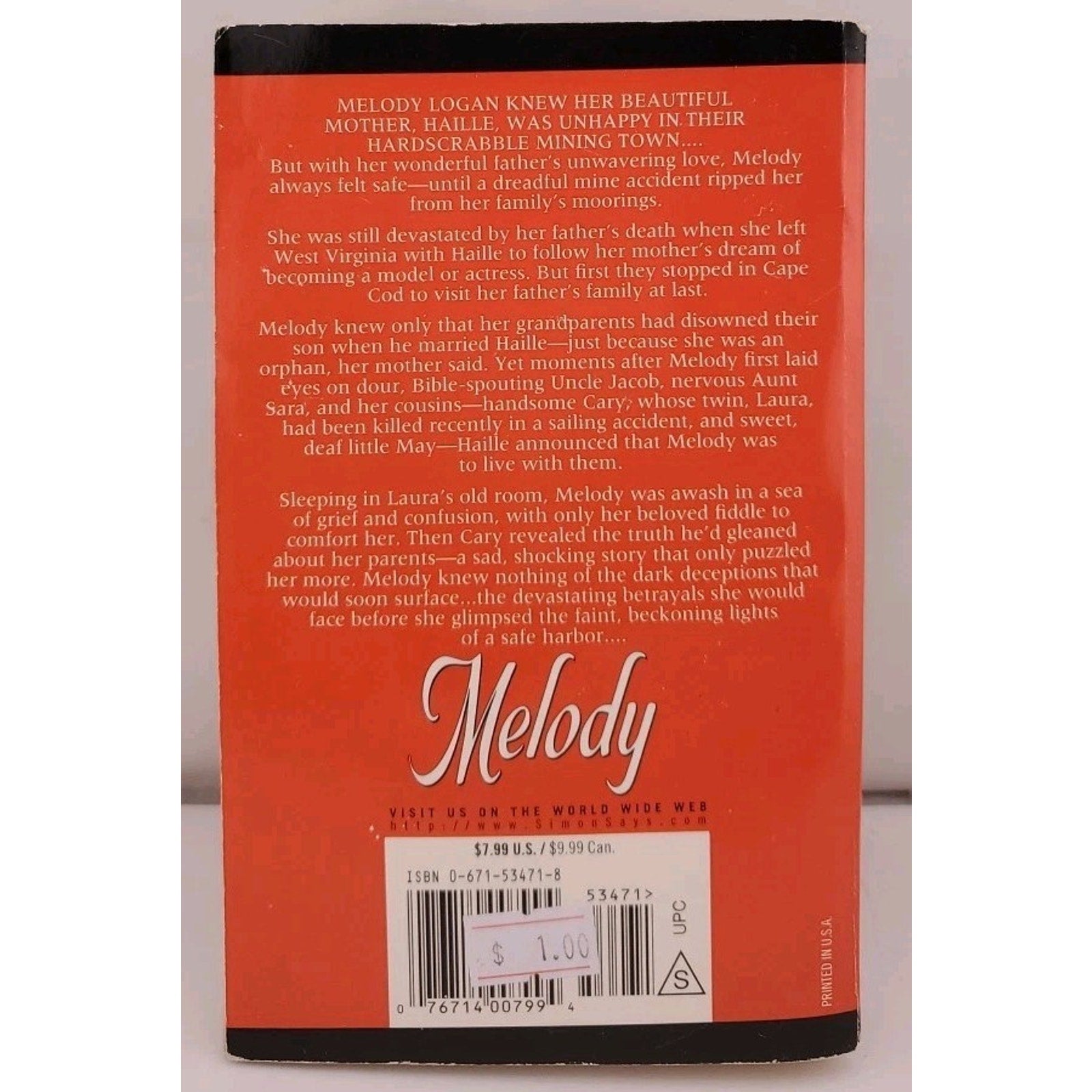 Melody by V. C. Andrews (1996, Mass Market)