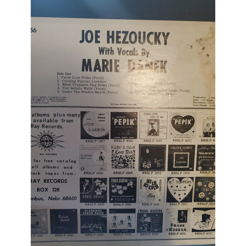 Marie Danek & Joe Hezoucky Czech Vocals Ray label stereo Columbus Nebraska