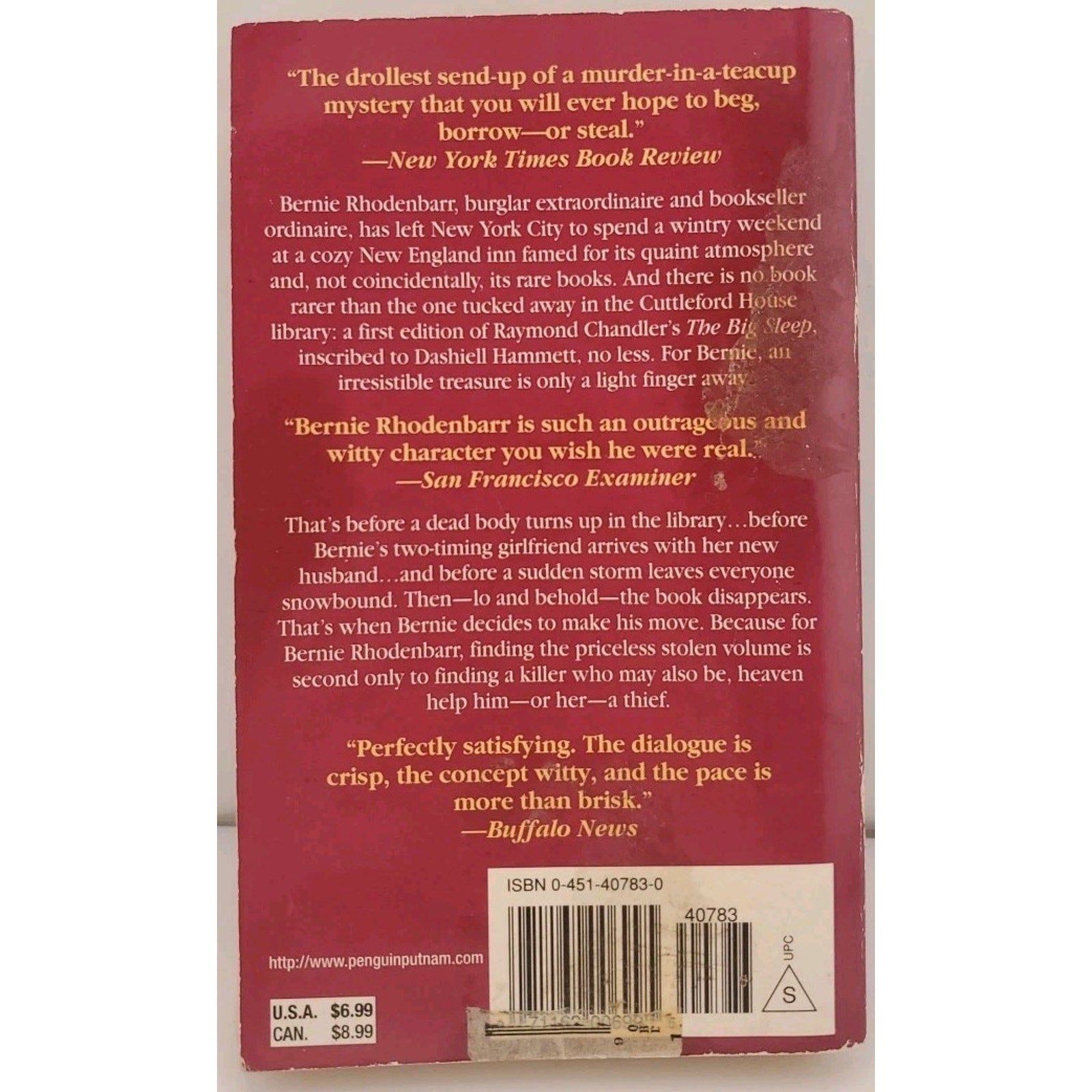 Burglar in the Library by Lawrence Block (1998, Mass Market)
