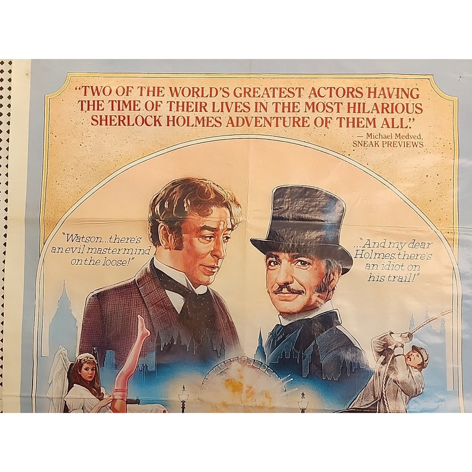 Without A Clue - Original Movie Poster - 27x41 - 1989 Michael Caine Ben Kingsley