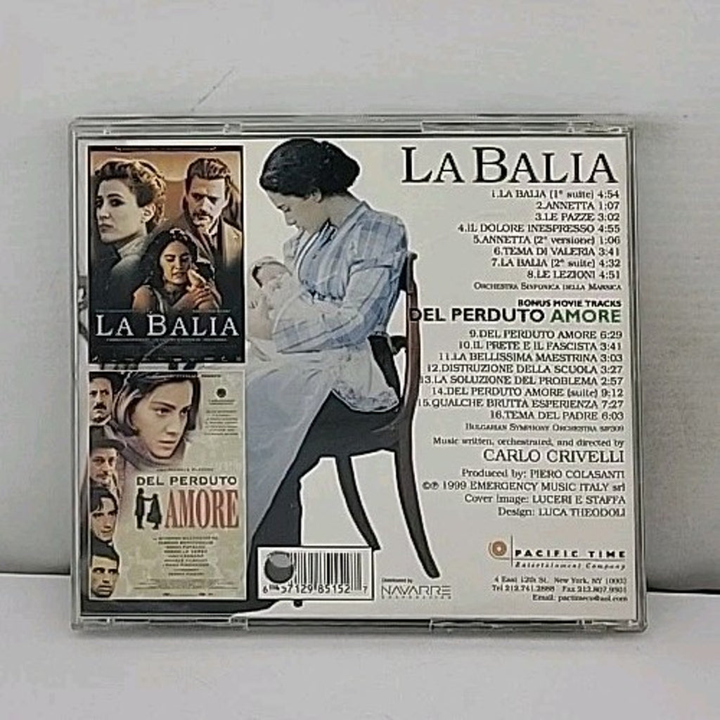La Balia by Original Soundtrack (CD, Oct-1999, Pacific Time Entertainment...