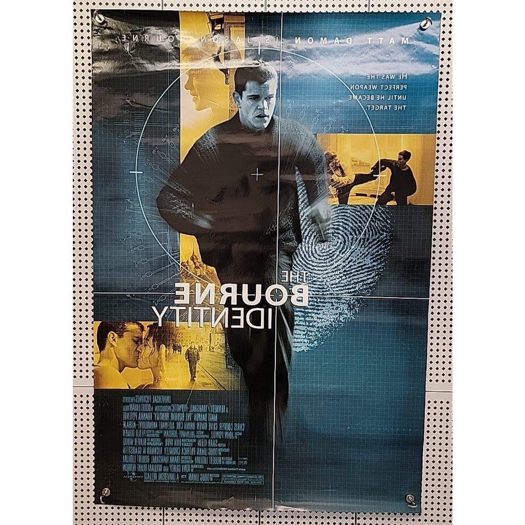 The Bourne Identity - Original DS Movie Poster 2002 27x40 Matt Damon Advance