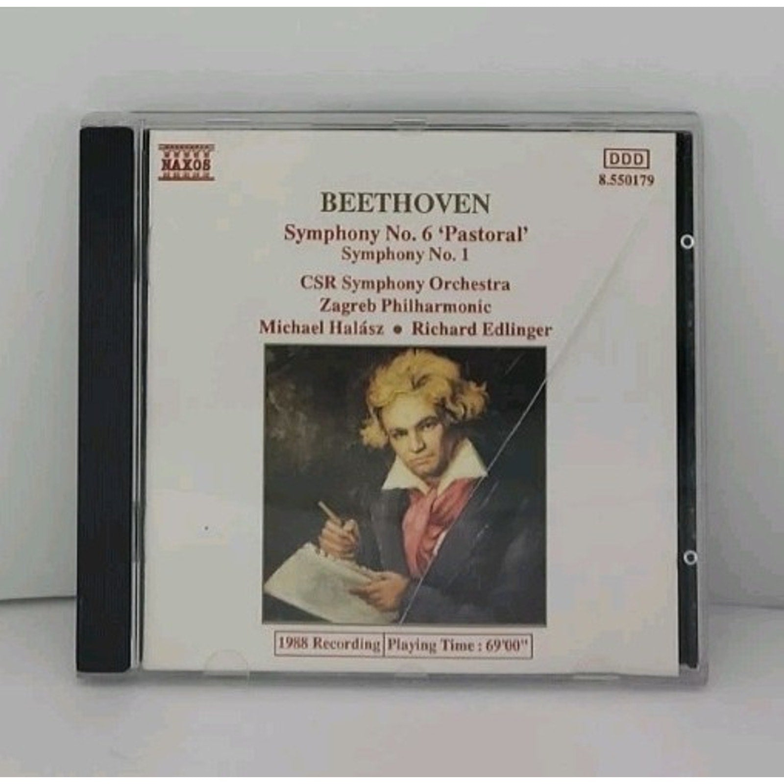 Beethoven Symphony No 6 Pastoral Symphony No 1 Naxos CD