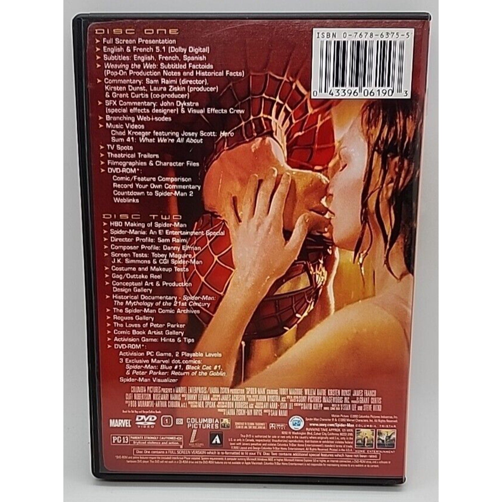 Spider-Man (DVD, 2002, 2-Disc Set, Special Edition Full Frame)