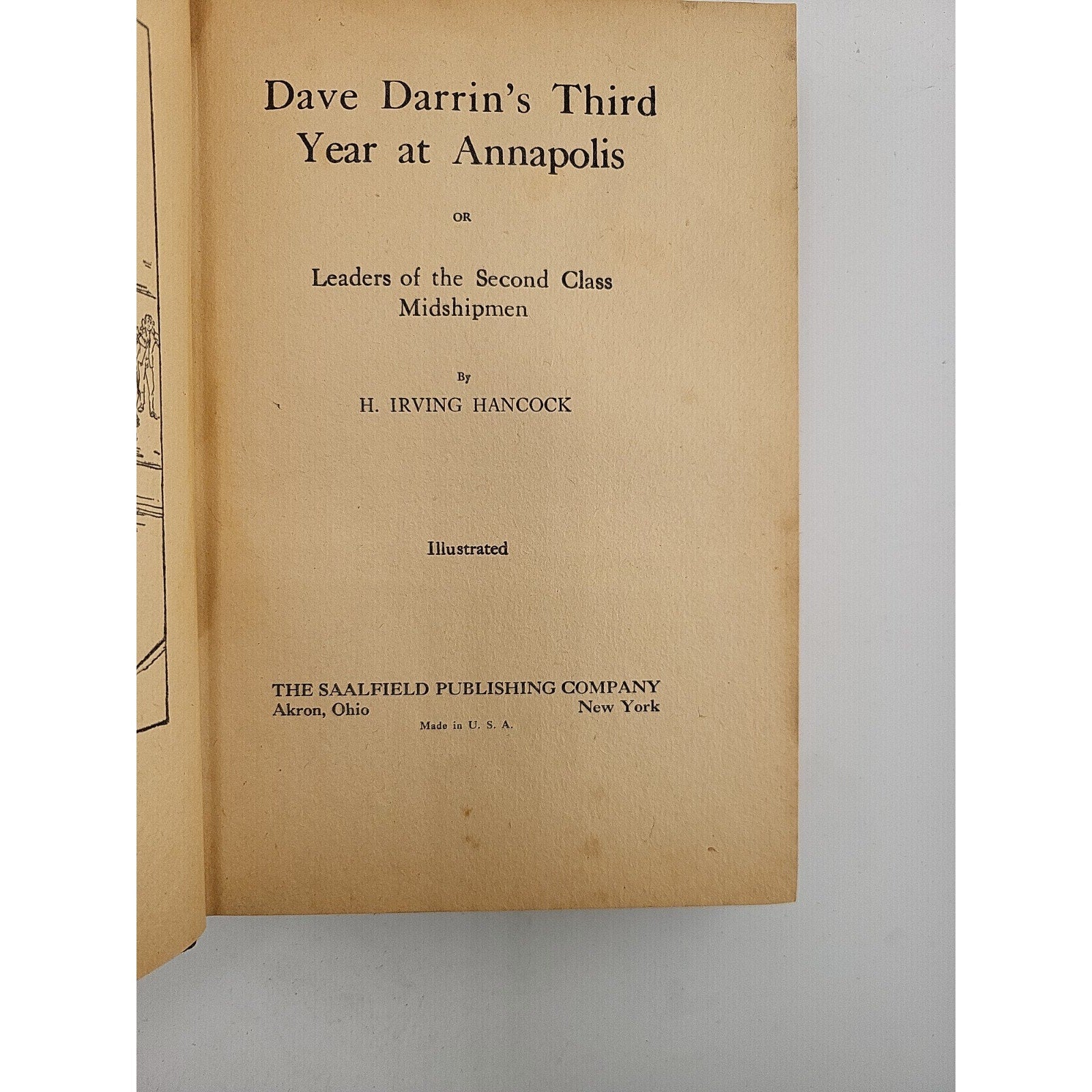 1910 Dave Darrin's First Year At Annapolis H Irving Hancock Naval HC