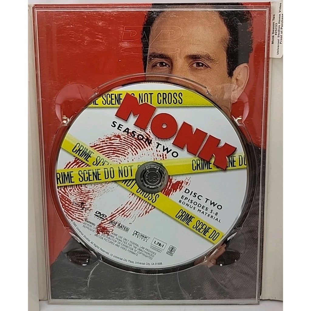 Monk - Season 2 (DVD, 2005, 4-Disc Set)