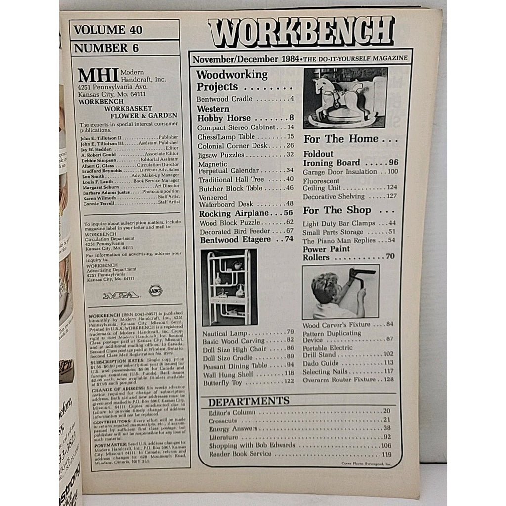 Workbench: The Do-It-Yourself Magazine - December 1984 - Volume 40 Number 6