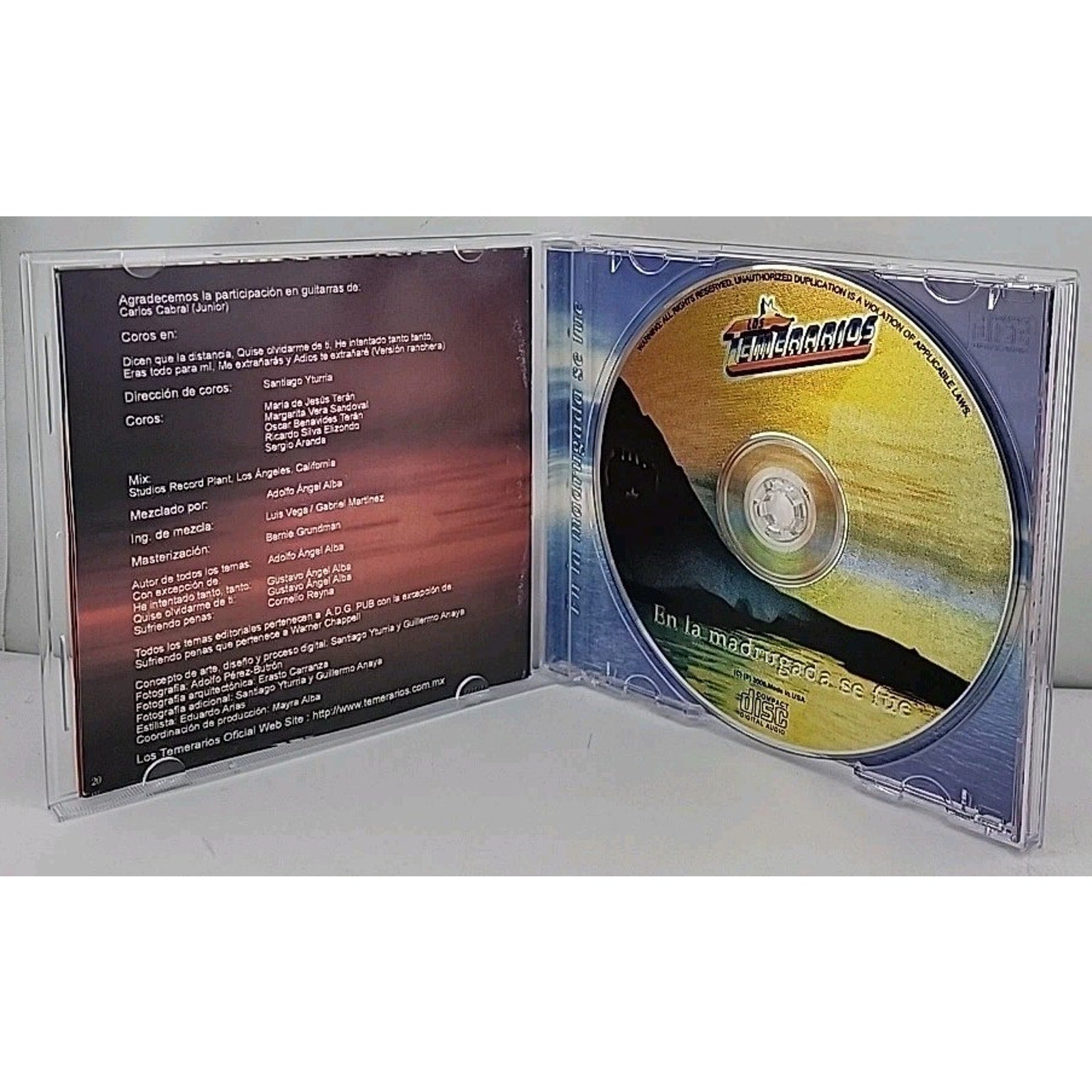 Los Temerarios - En La Madrugada Se Fue - CD