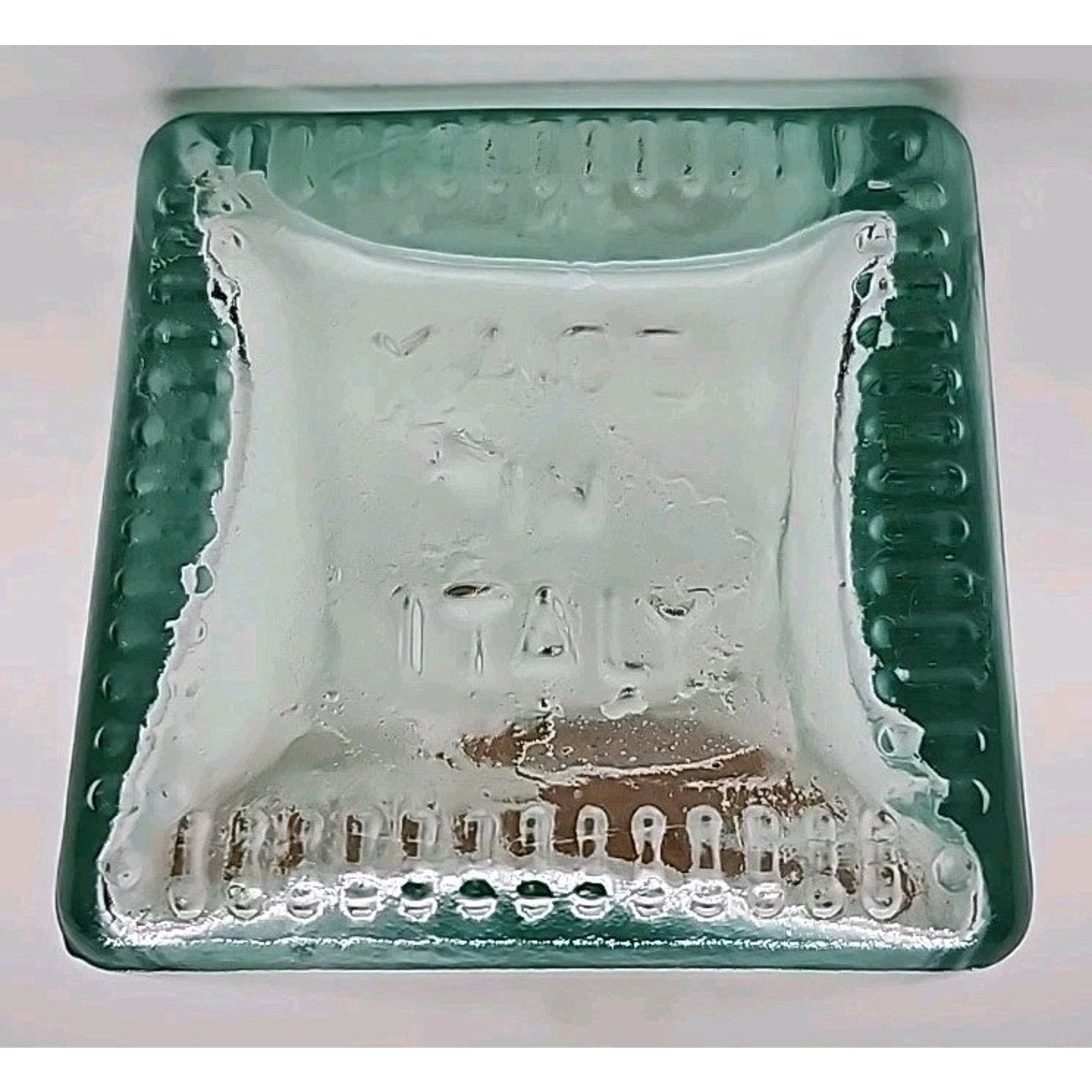 9.5" Square Clear Glass Container With Cork