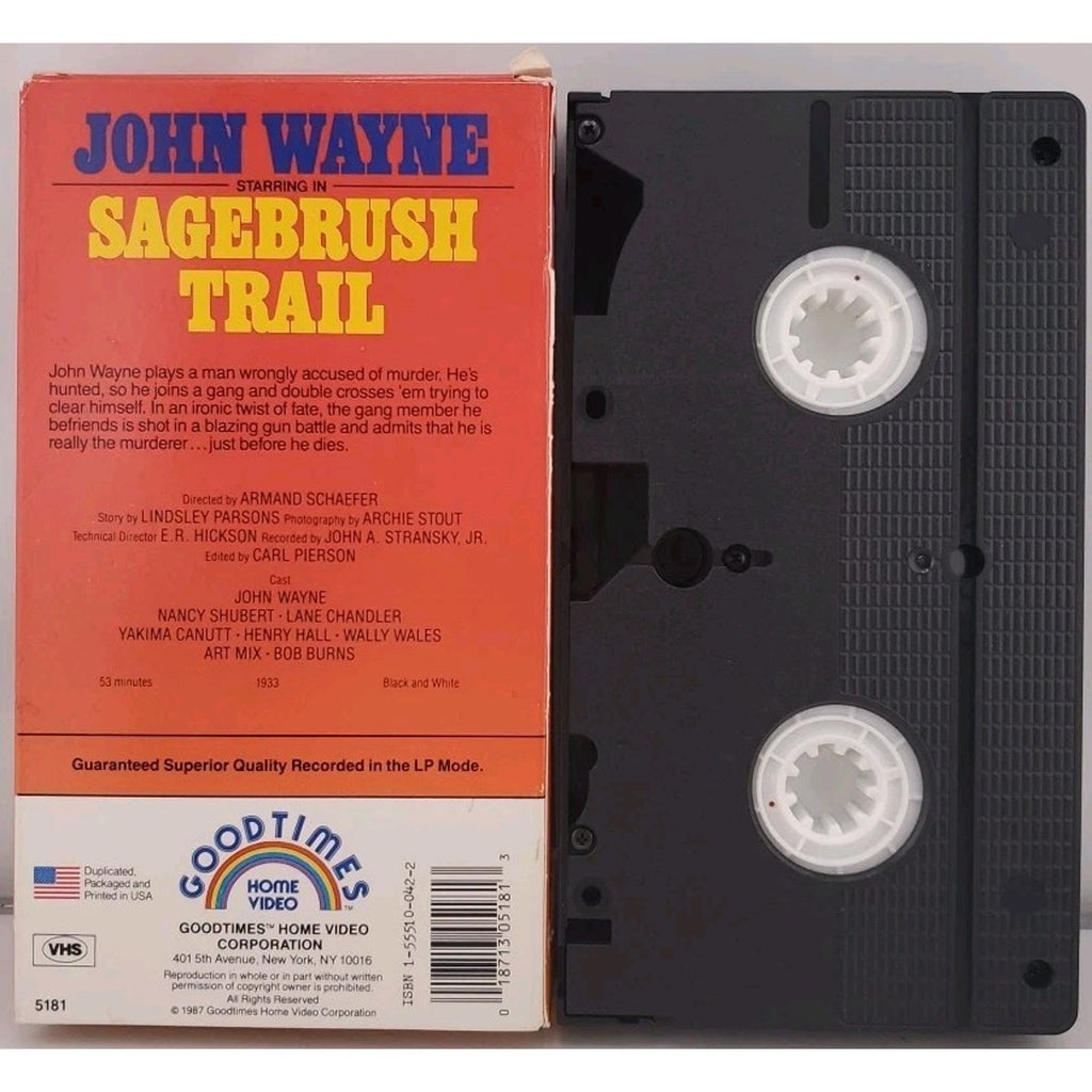 Sagebrush Trail (VHS, 1933)