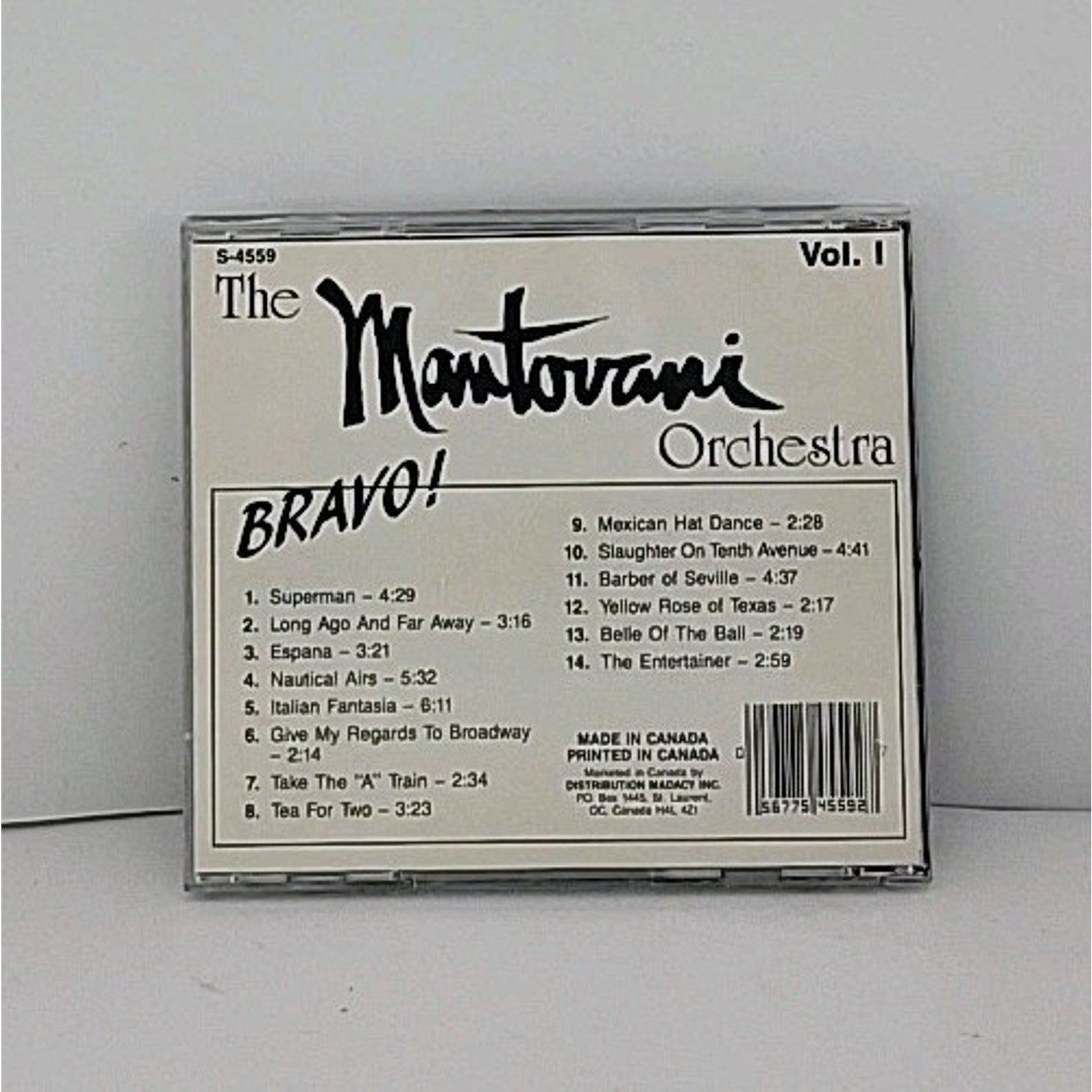 Bravo! Vol.1 by The Mantovani Orchestra (CD)