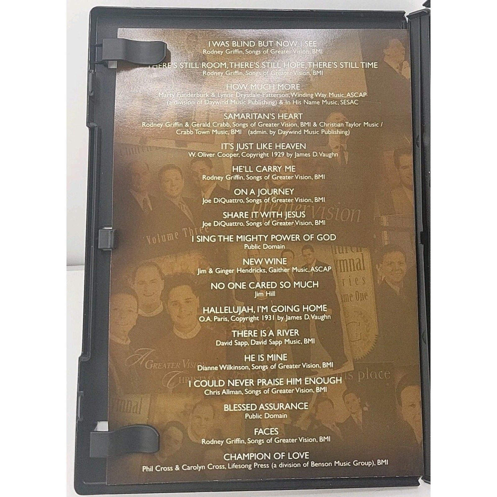 Greater Vision: Now & Then 15 Years of faces (DVD), Gospel - Live