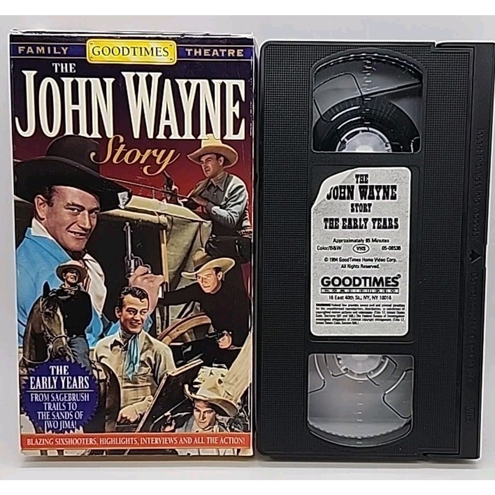 The John Wayne Story: The Early Years (VHS, 2001)