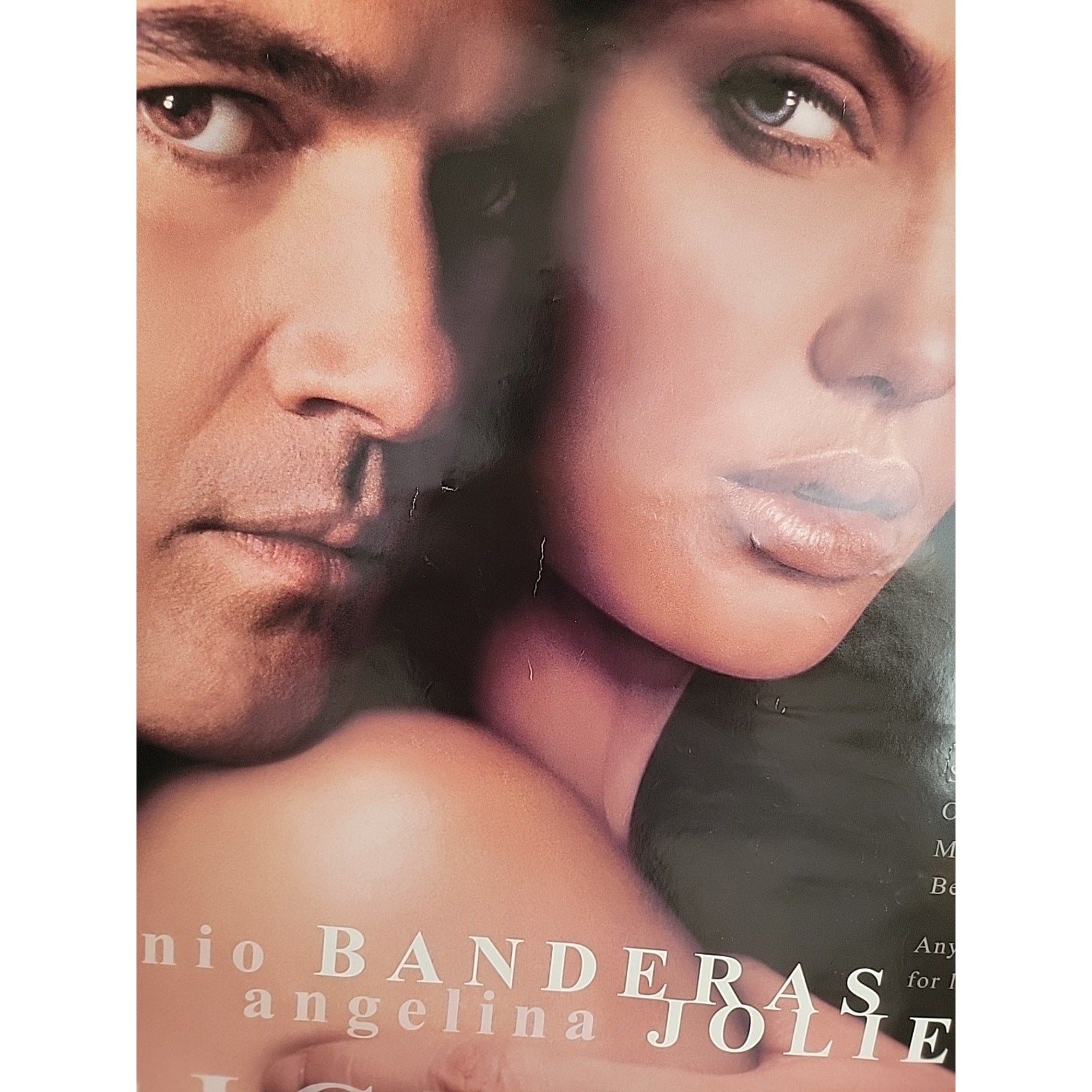 2000 Original Sin Movie Poster Banderas & Jolie Double Sided 27 x 40