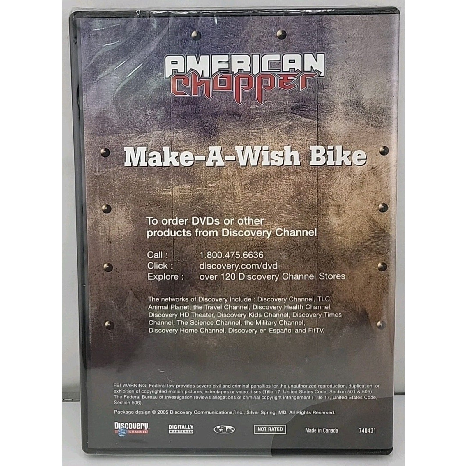 American Chopper Make-A-Wish Bike DVD *Brand New*