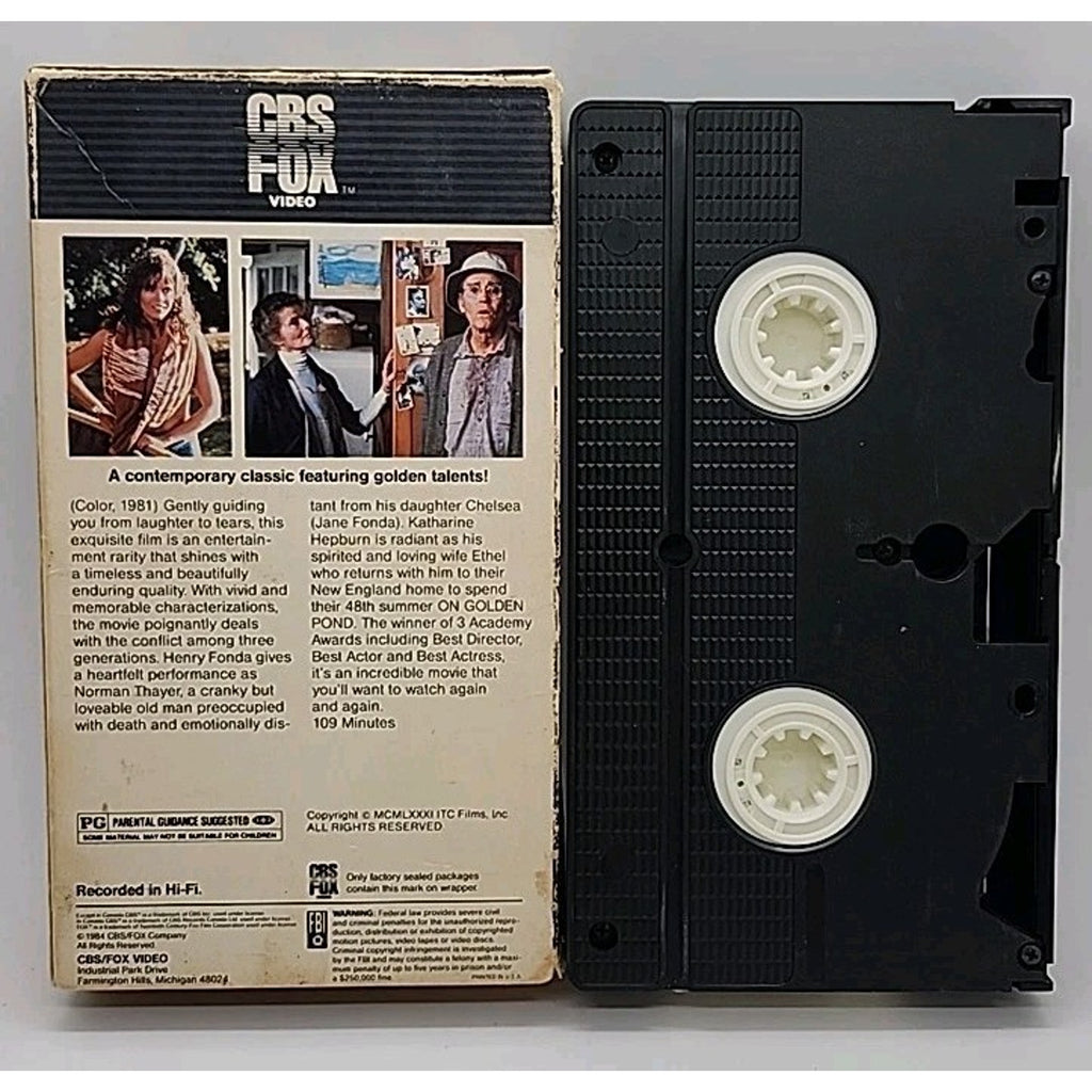 On Golden Pond (VHS, 1993) CBS Fox