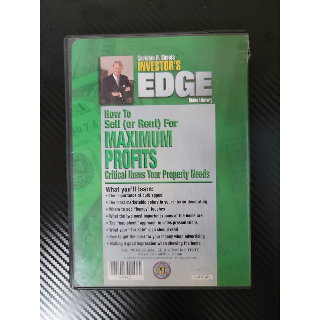 Carleton H. Sheets Investor's Edge Video Library (DVD)