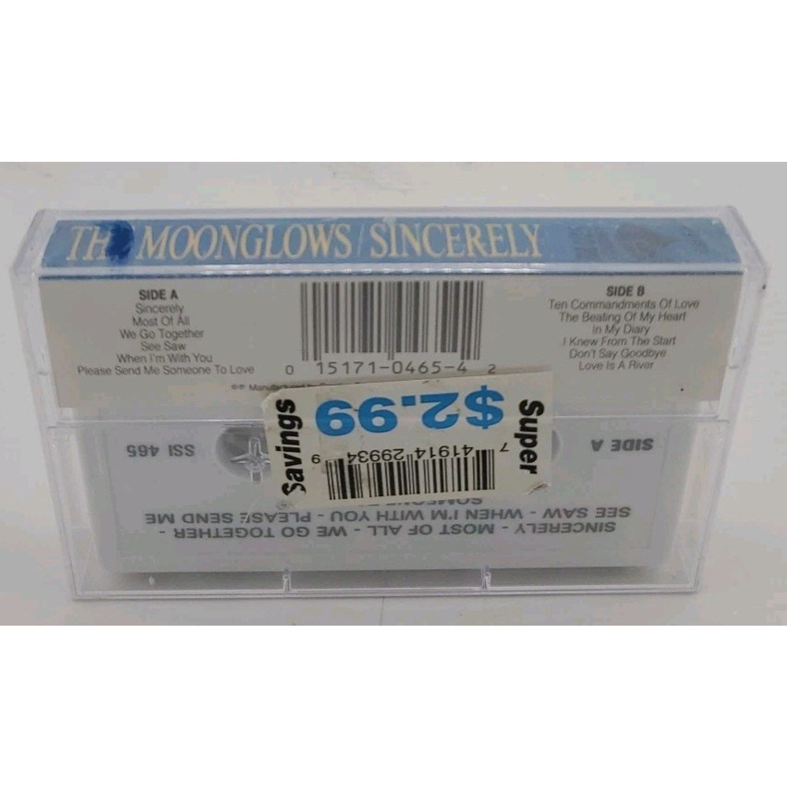 The Moonglows/Sincerely (Cassette) *Brand New*