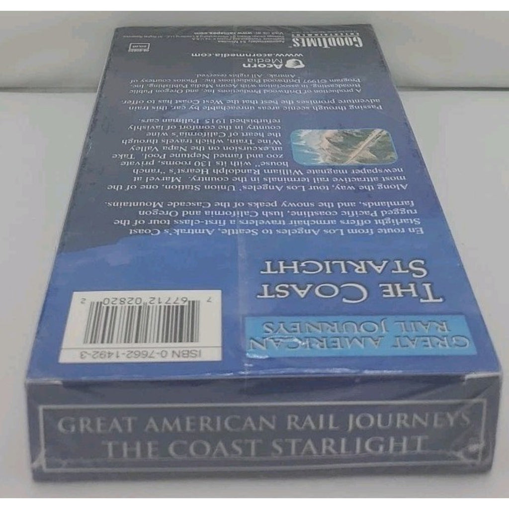 Great American Rail Journeys The Coast Starlight (VHS) *Brand New*