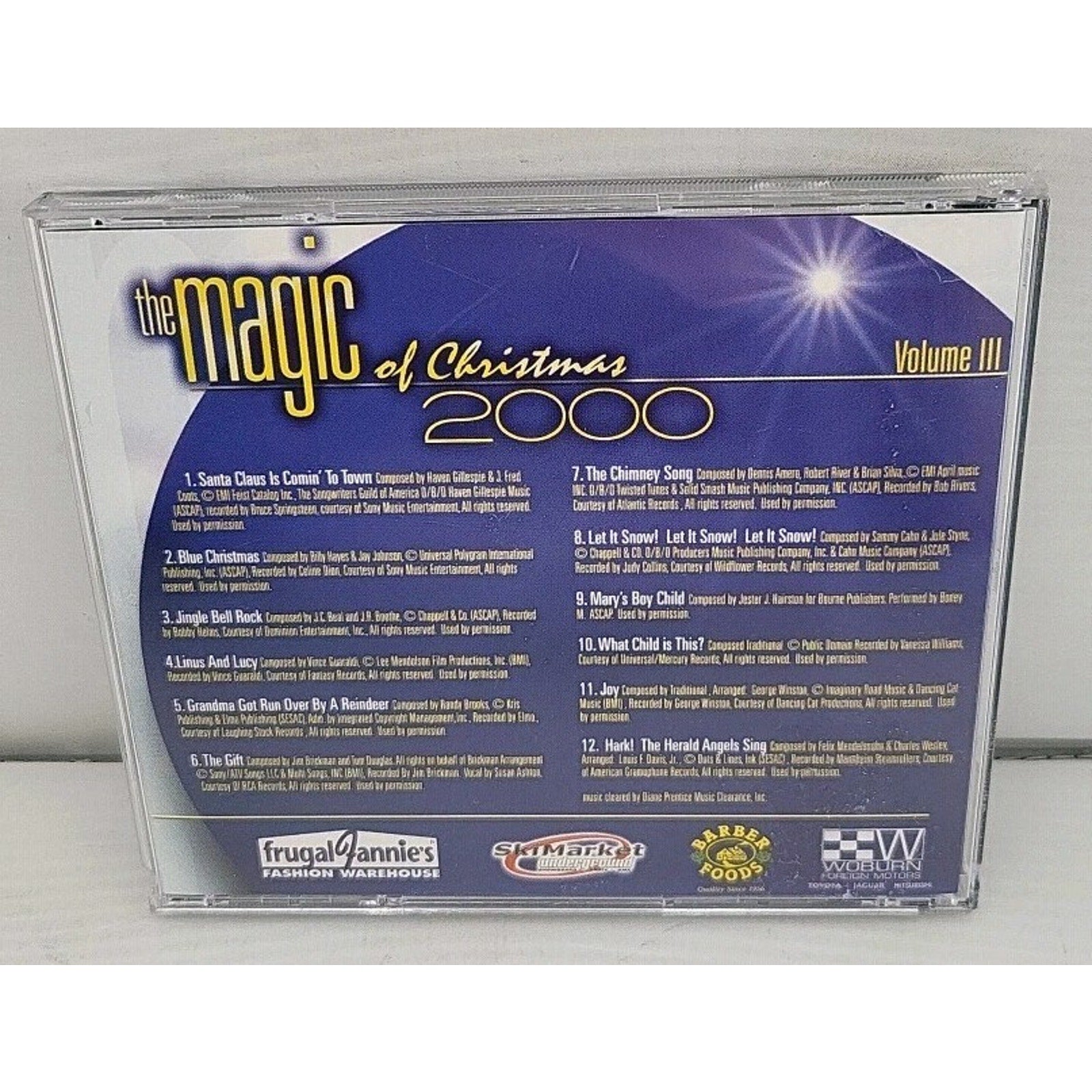 The Magic Of Christmas 2000 Vol 3 CD 106.7