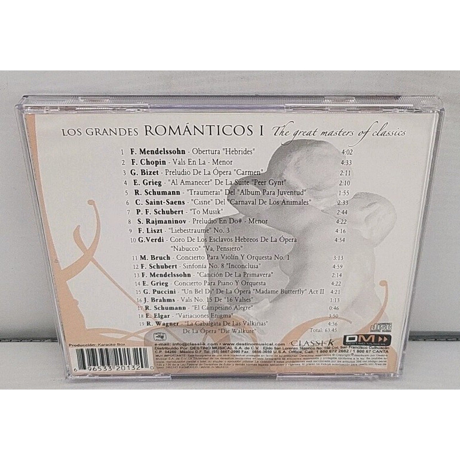Los Grandes - Románticos I The Great Masters Of Classics CD