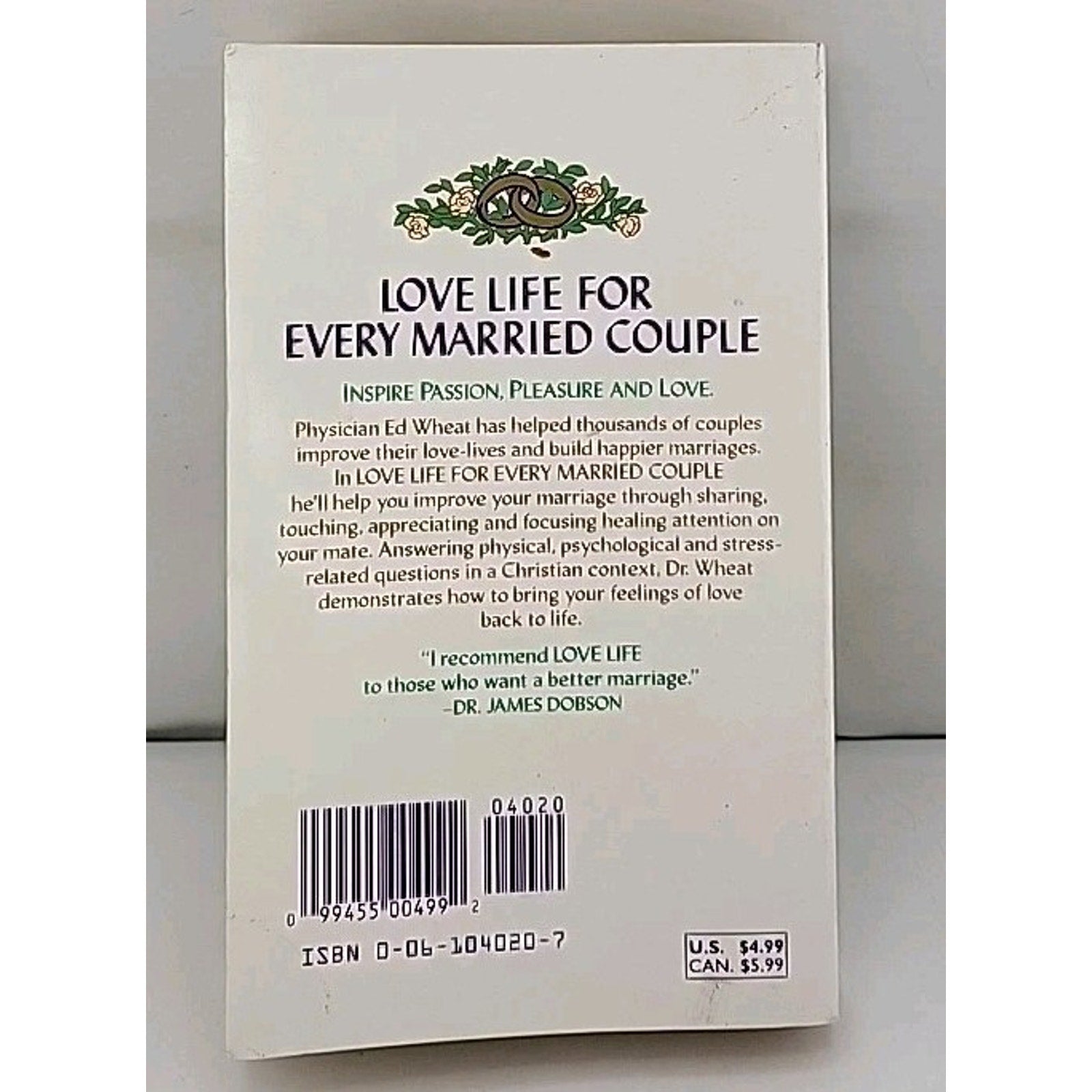 Love Life for Every Married Couple by Ed Wheat (1991, Mass Market)