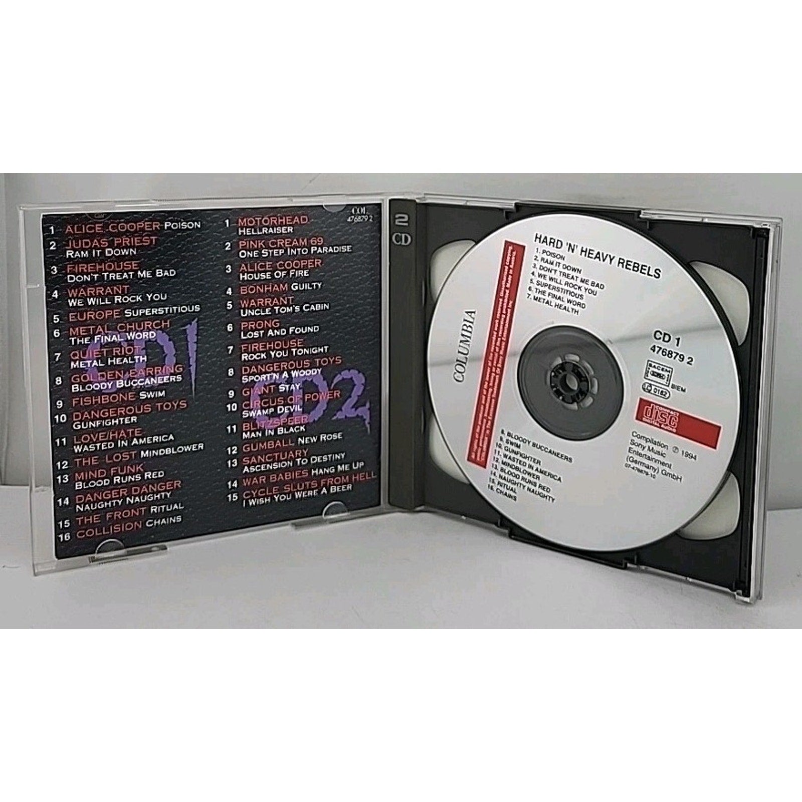 Hard 'N' Heavy Rebels - Alice Cooper, Judas Priest, Firehouse, Warrant, Europe,