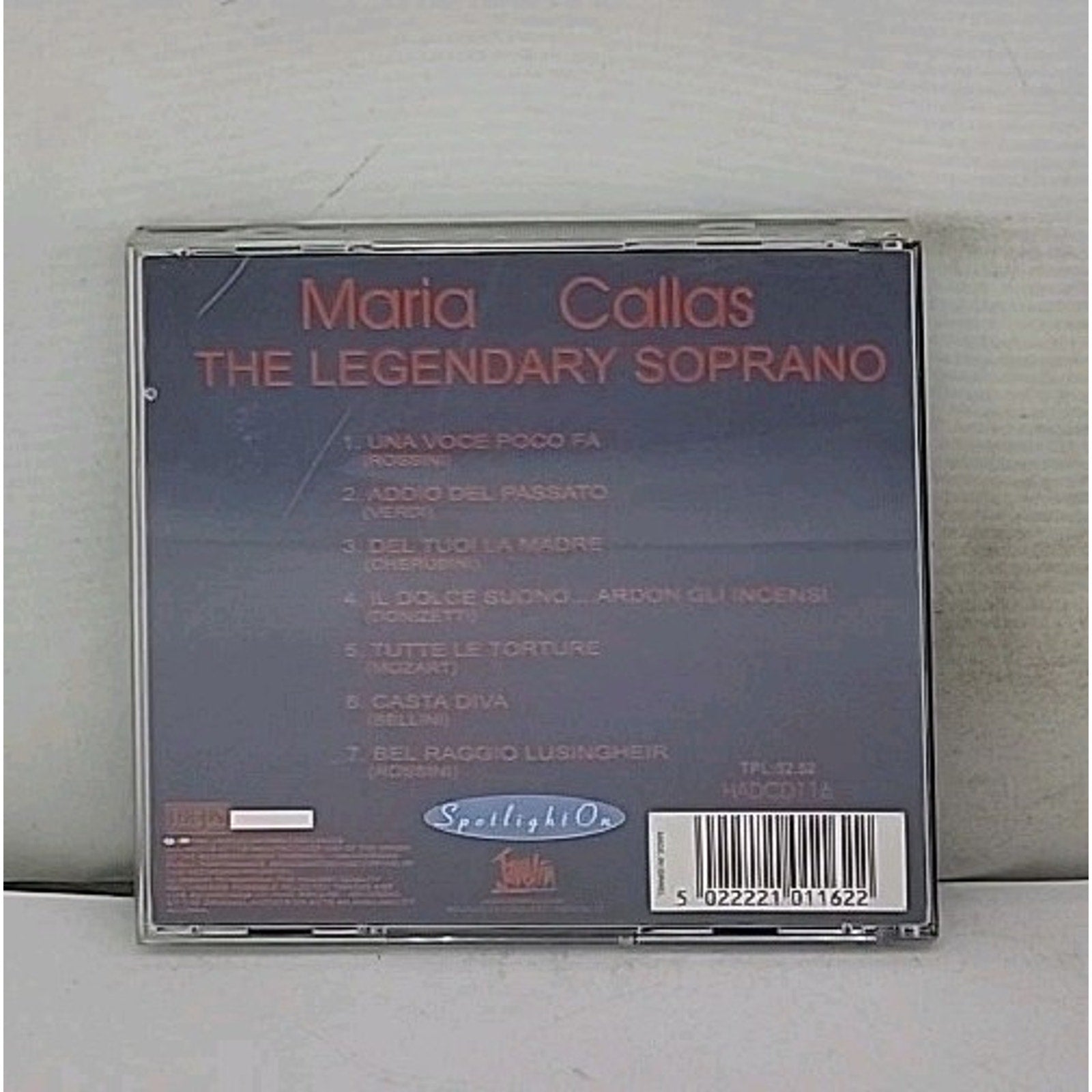 Maria Callas the Legendary Soprano CD Album