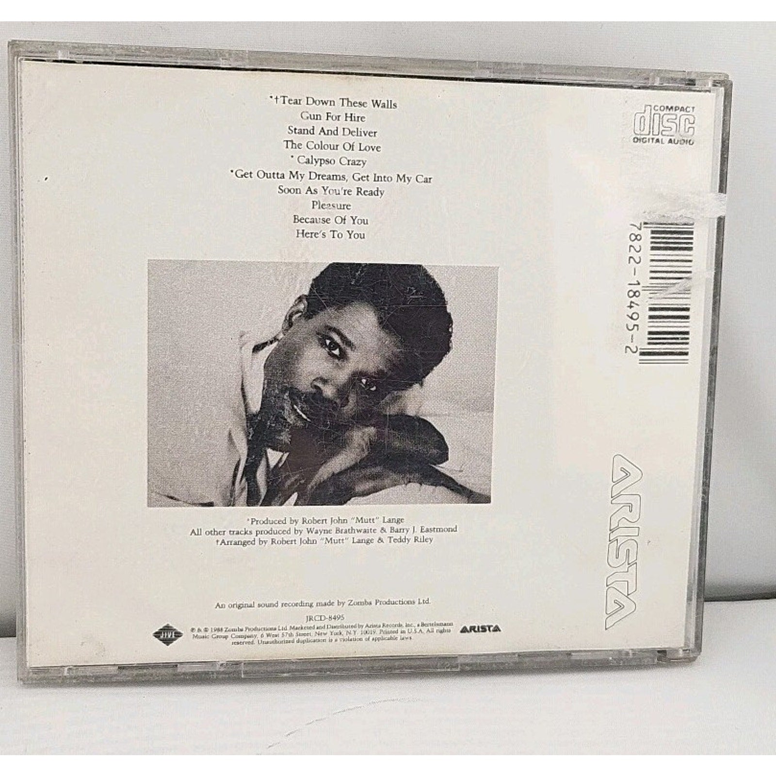 Tear Down These Walls by Billy Ocean (CD, 1988, Zomba (USA))