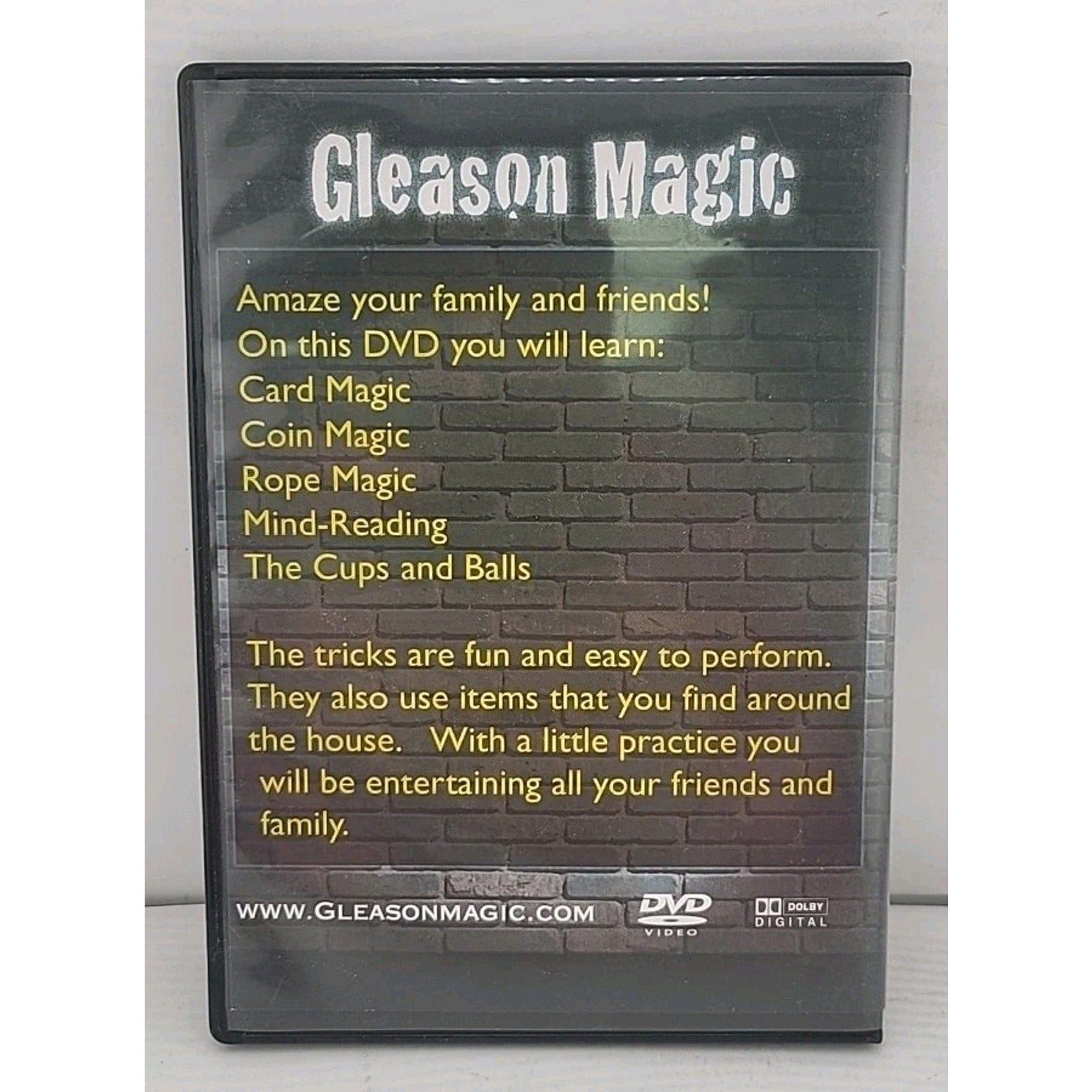 Gleason Magic Cool Tricks 18 Tricks You Can Do Dvd * Signed