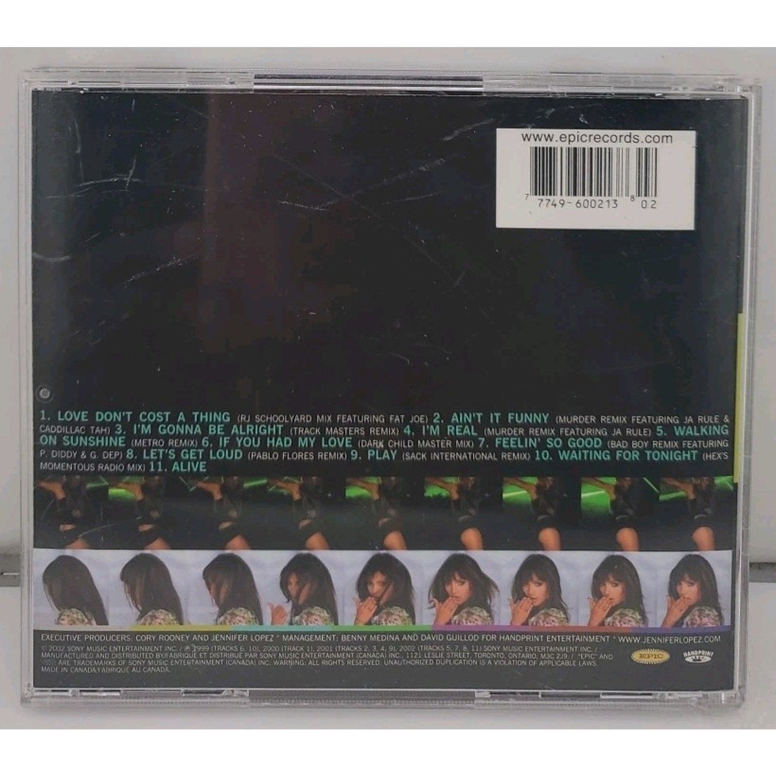J to Tha L-O!: The Remixes [PA] by Jennifer Lopez (CD, Feb-2002, Epic)
