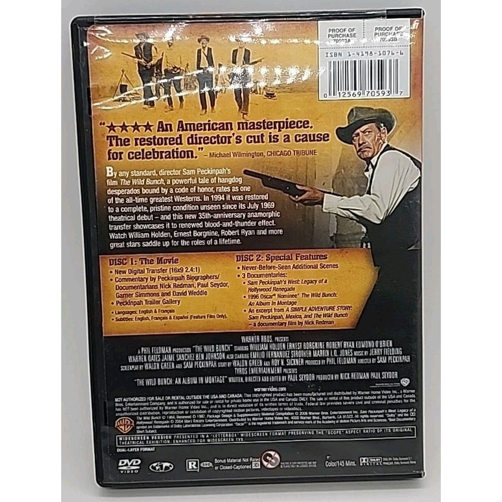 The Wild Bunch (DVD, 1969)