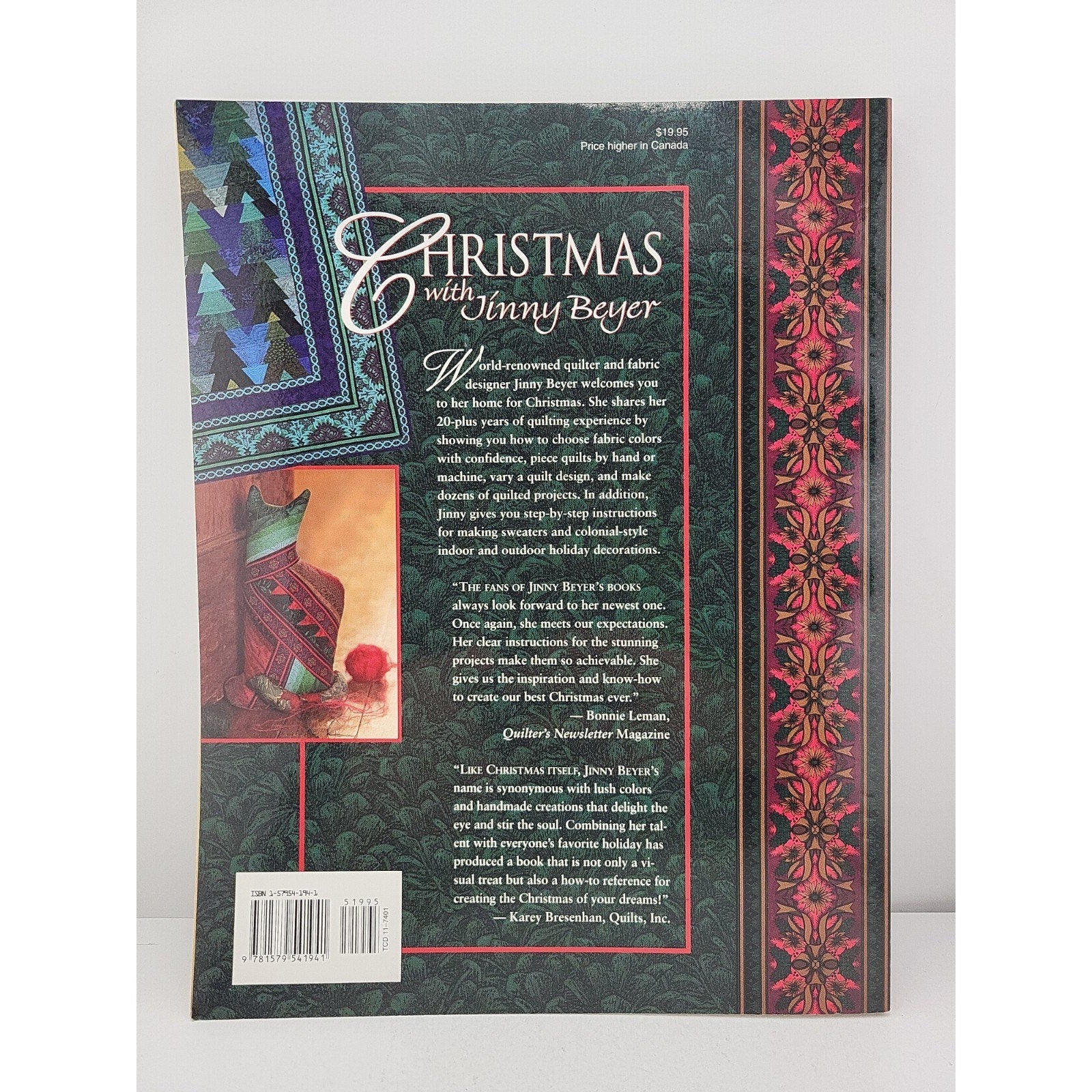 Christmas with Jinny Beyer by Jinny Beyer (1999, Trade Paperback)