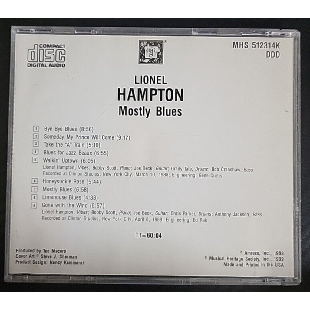 Lionel Hampton Mostly Blues CD